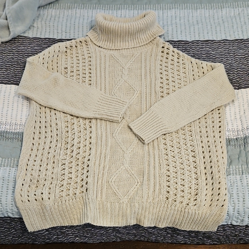 Cozy Cream Turtleneck Sweater